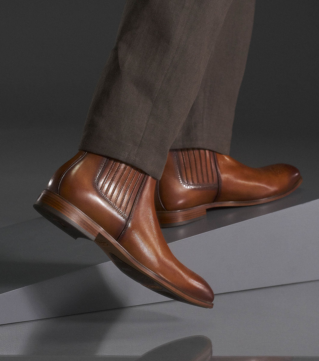 Stacy Adams Bradley Plain Toe Chelsea Boot by Stacy Adams Shoes - 7