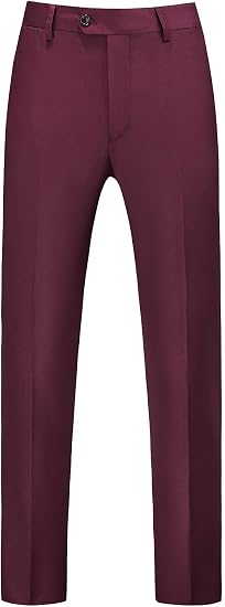 Mens Dress Pants Front Flat Fit Casual Pants - dress size pants : 28 Unfinished bottom