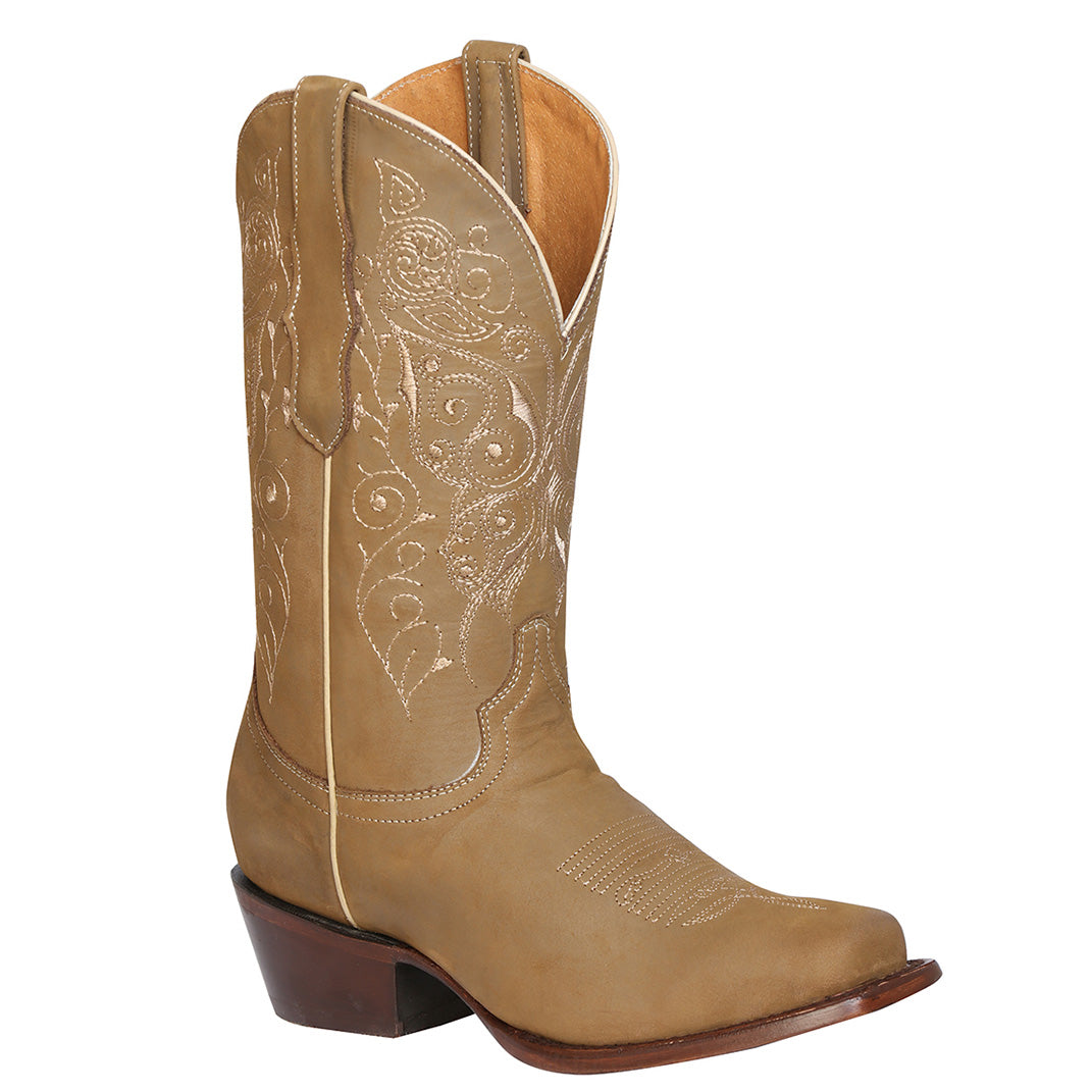 Nuez Square Toe Cowgirl Boots - Nuez