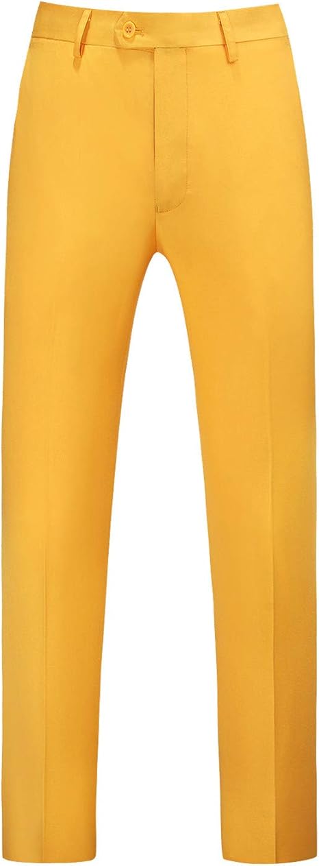 Mens Dress Pants Front Flat Fit Casual Pants - dress size pants : 28 Unfinished bottom