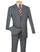 Cheap Priced Suit – Men's 2 Button Slim Fit Suit With Flat Front Pants in Gray