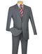 Cheap Priced Suit – Men's 2 Button Slim Fit Suit With Flat Front Pants in Gray