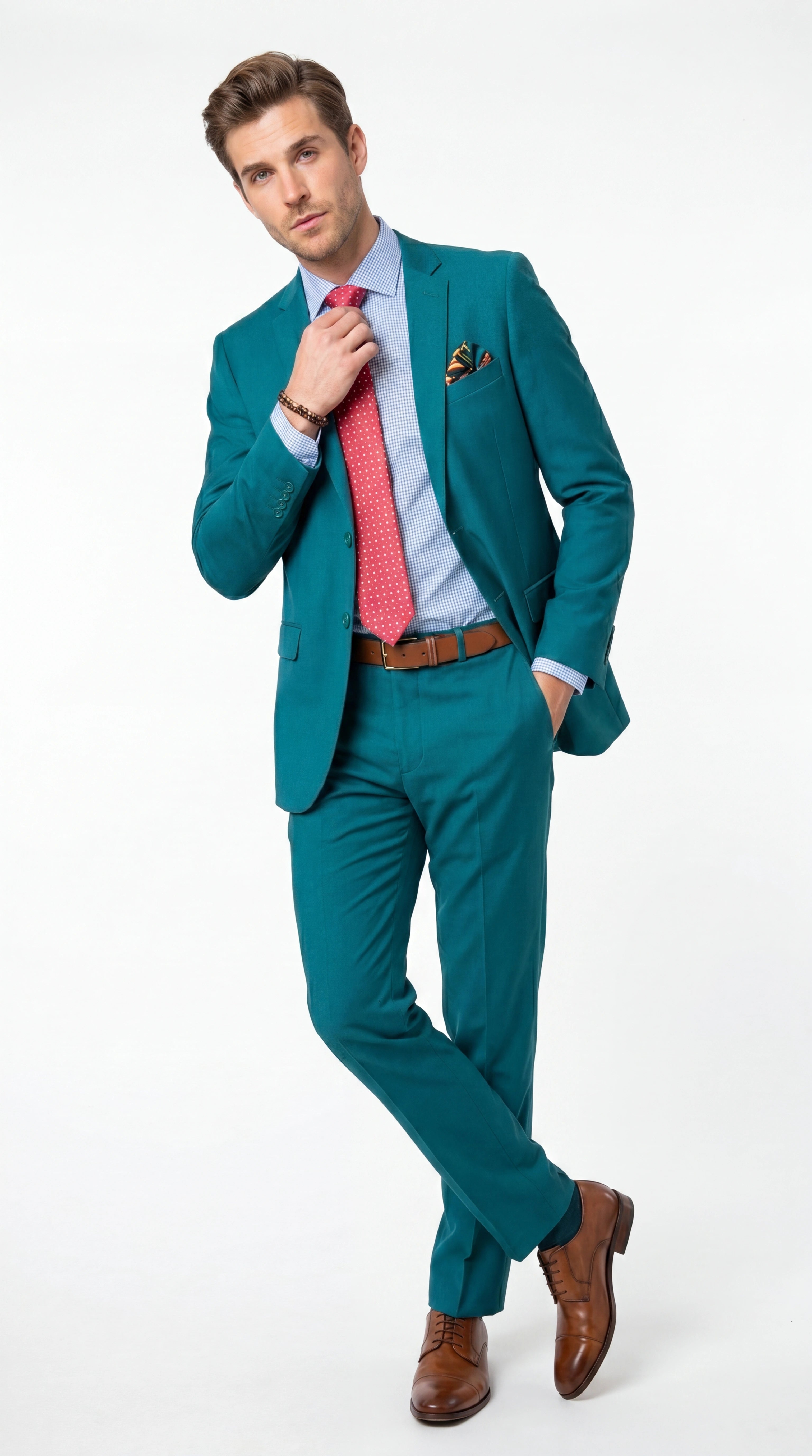 Men’s Teal Green Dark Turquoise Suit – Elegant Formal Suit for Business, Wedding, Party and Modern Style Wear - 34 Short or Extra Small