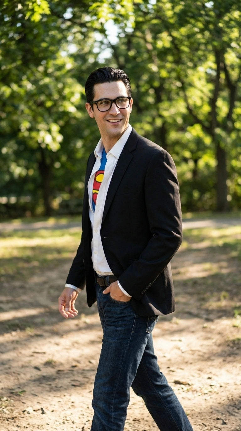 Mens Black Blazer – Clark Kent Inspired Smart Casual Office Blazer for Men Classic Everyday Formal Jacket - 36 Short