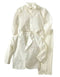 "Boys 5 Piece 2 Button Tuxedo Suit in Ivory" off white