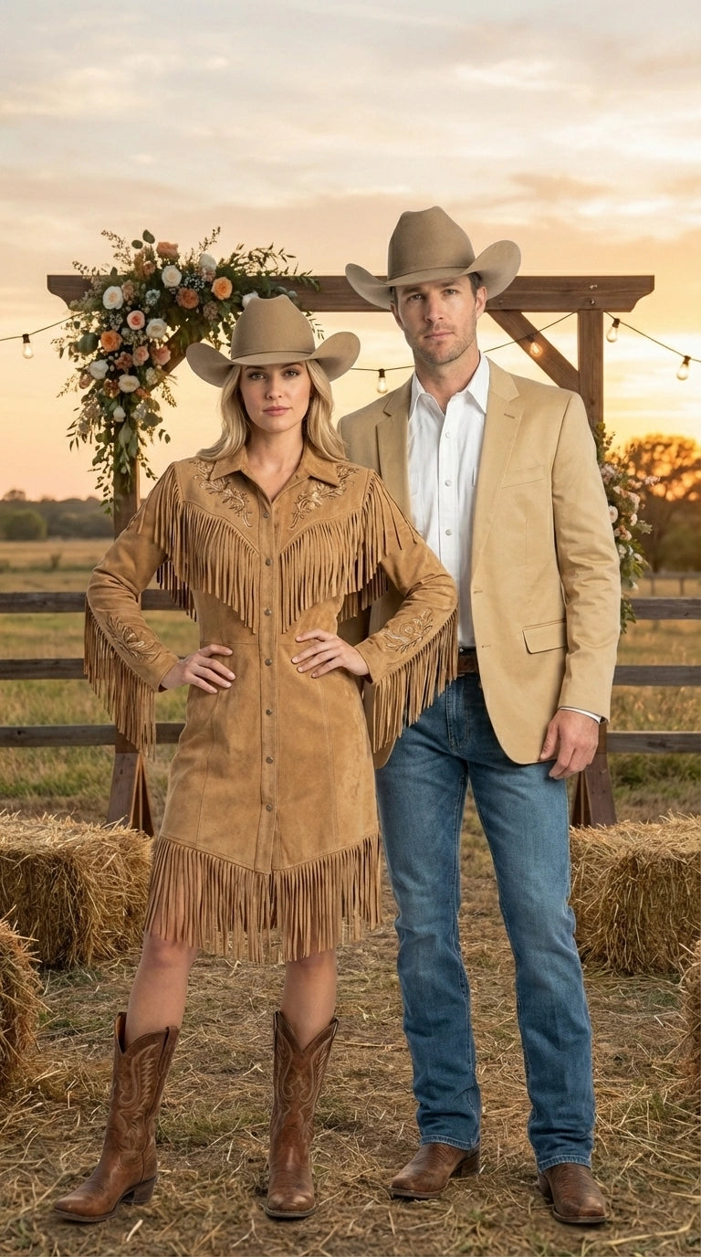 Men’s Tan Camel British khaki Western Blazer – Two Button Classic Casual Sport Coat - Cowboy Country Coat - 36 Short
