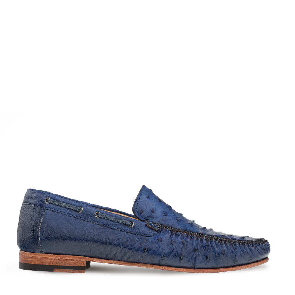 Mezlan Genuine Ostrich Moccasin Slip On - 8