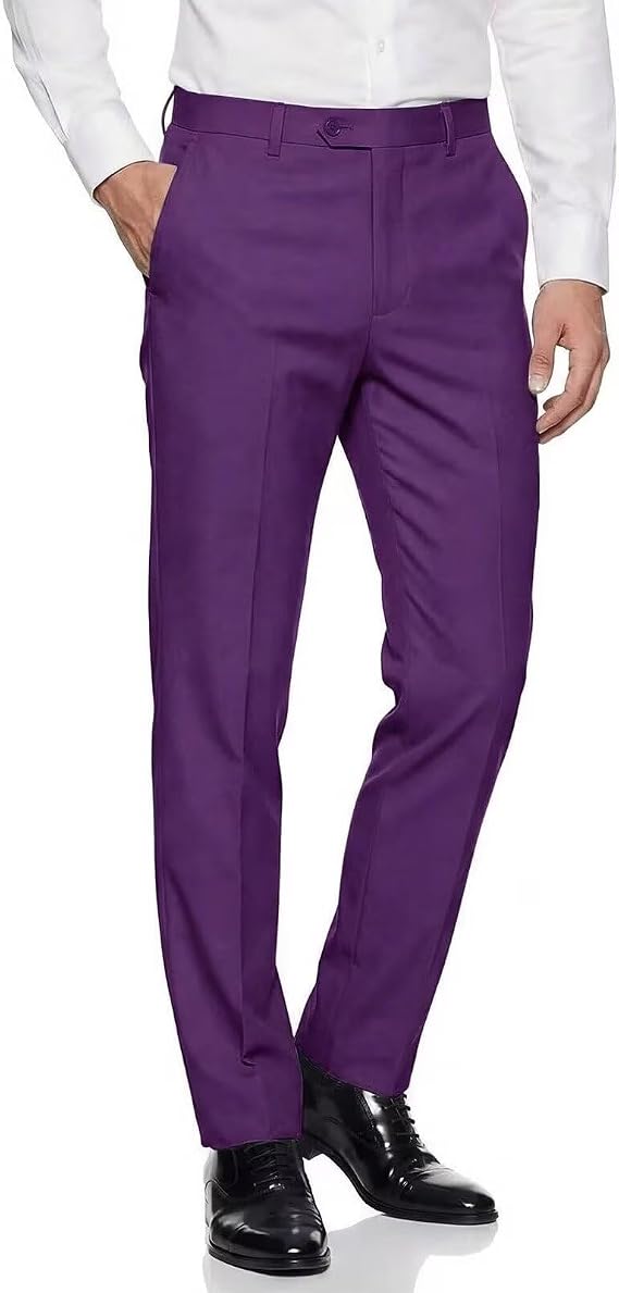 Mens Expandable Waist Business Casual Dress Pants - dress size pants : 28 Unfinished bottom