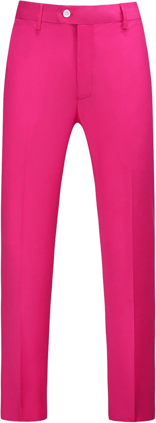 Mens Dress Pants Front Flat Fit Casual Pants - dress size pants : 28 Unfinished bottom