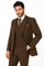 1920s Mens Suit - 1920s Mens Outfit - 1920s costume Bold Pinstripe Wide Suit in Brown - New Arrival