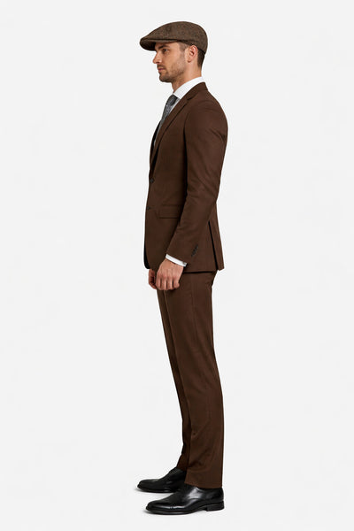 1920's Men's Clothing - Tweed Suit - Herringbone 1920s Mens Suit  - Vintage Cognac  Suit