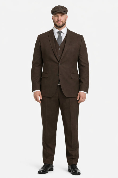 1920's Men's Clothing - Tweed Suit - Herringbone 1920s Mens Suit  - Vintage Cognac  Suit