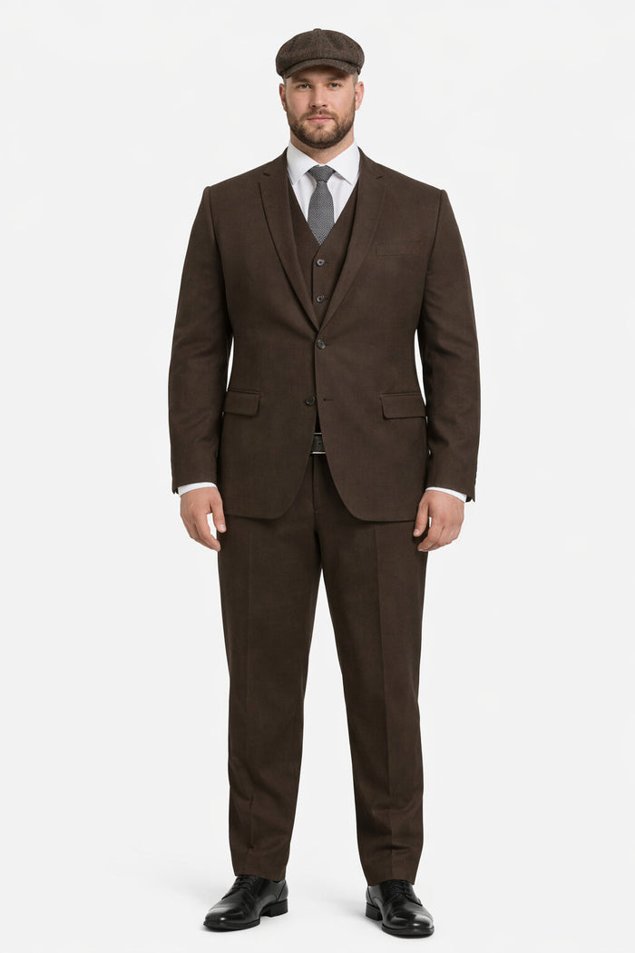 1920's Men's Clothing - Tweed Suit - Herringbone 1920s Mens Suit  - Vintage Cognac  Suit