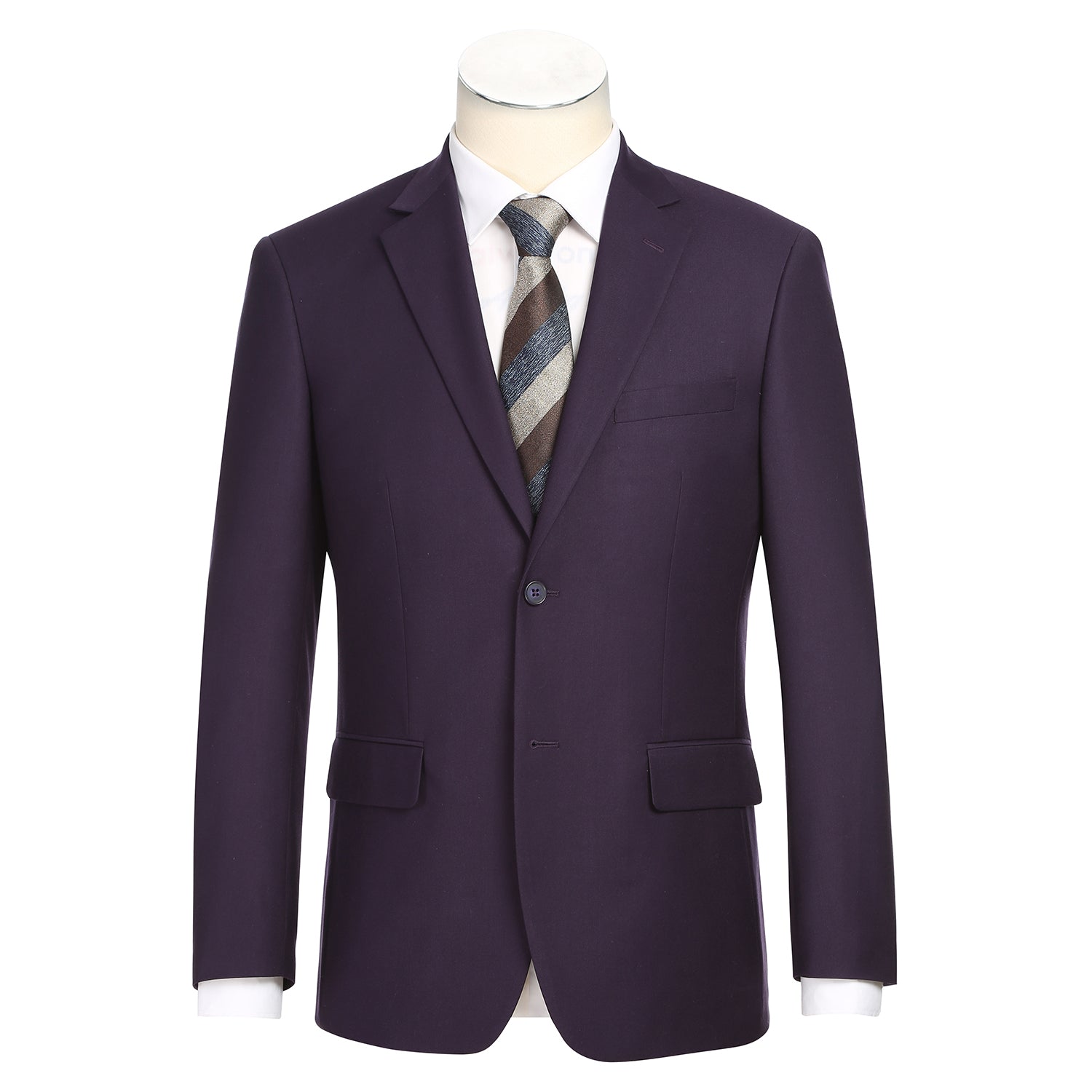 201-14 Men's 2-Piece New Slim Fit Single Breasted Notch Lapel Suit - 34Rx28W