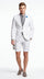 Men’s Cotton Fabric White 2 Piece Summer Suit with Shorts, Casual Beach Wedding and Resort Formal Outfit