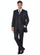 Men's Three Button Suits -  Navy Blue Pinstripe Three-Piece Suit – Classic Business and Formal Wear with Tailored Fit