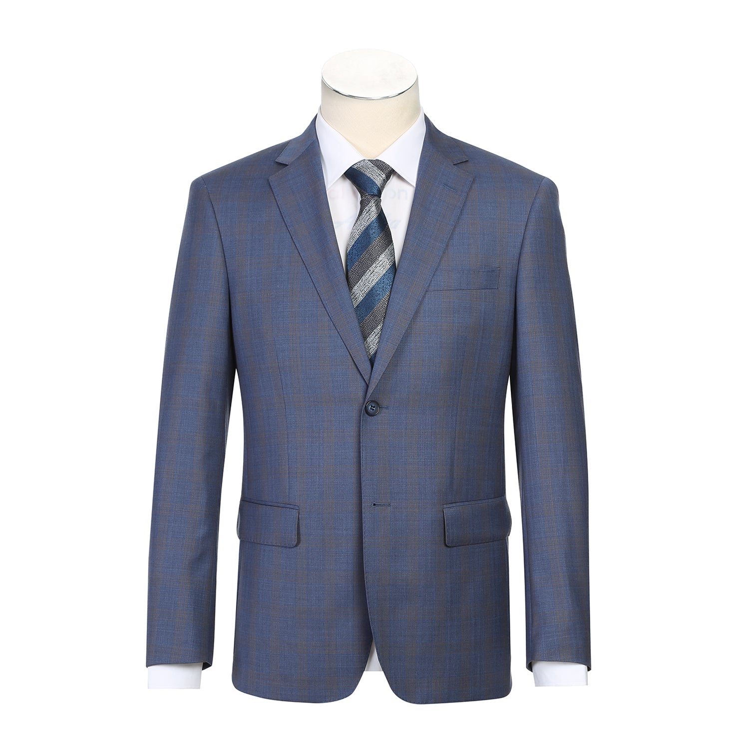 566-2 Men's New Slim Fit Wool Suits - 38Lx32W