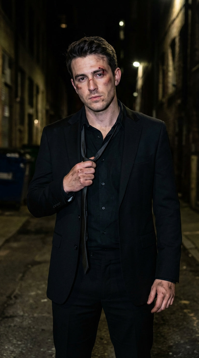 Mens Black Blazer – John Wick Inspired Classic Formal Blazer for Men Sleek Action Style Evening Jacket - 36 Short