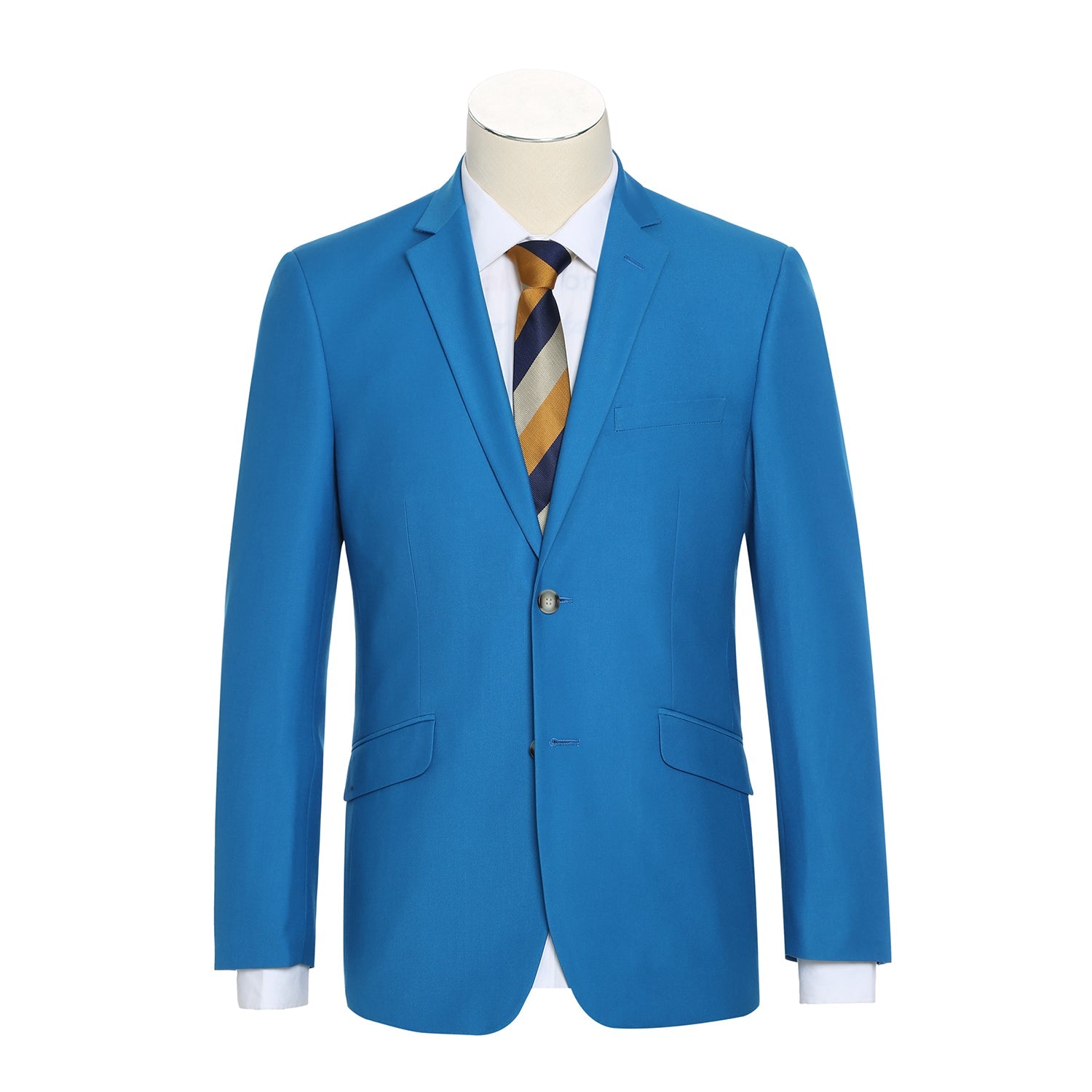 201-55 Men's 2-Piece Slim Fit Single Breasted Notch Lapel Suit - 38Lx32W