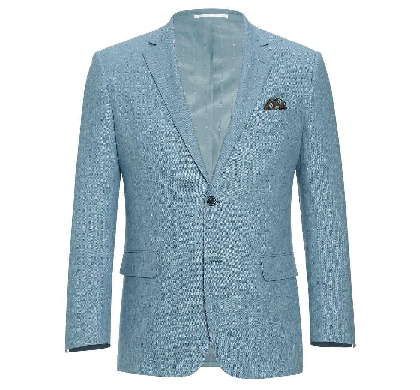 201-11 Men's 2-Piece Slim Fit Single Breasted Notch Lapel Suit - 34Sx28W