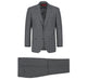 278-1 Men's 3-Piece Classic Fit Single Breasted Windowpane Suit