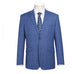 293-10 Men's 2-Piece Slim Fit Windowpane Check Dress Stretch Suit