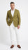 Men’s Olive Green Blazer Sport Coat – Linen Fabric Summer in pistachio sage green