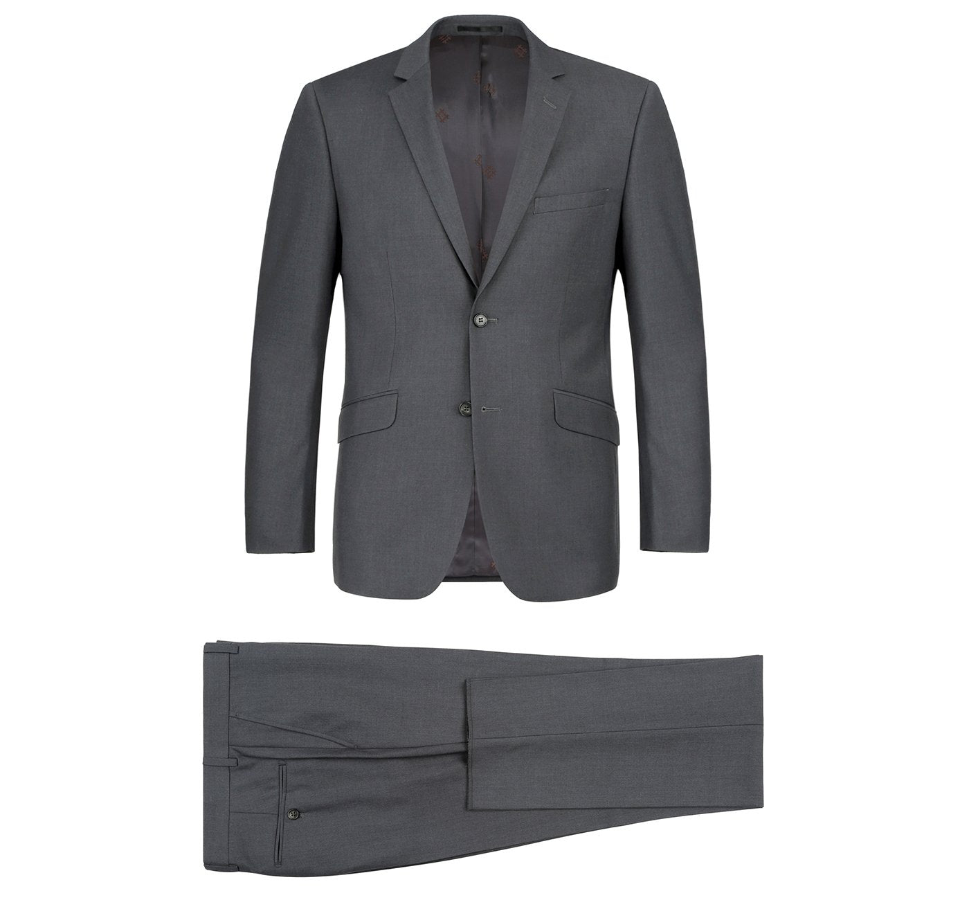 201-4 Men's 2-Piece Single Breasted Notch Lapel Suit - 34Sx28W