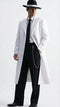 Men’s White Long Zoot Style Suit  | Vintage Gangster Mafia Formal Coat with Black Pants