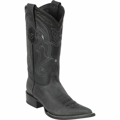 Black Pointy Mexican Boots Pointed Toe