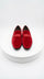 Mens Red Velvet Loafers – Luxury Formal Slip On Dress Shoes Wedding Party Prom Evening Shoes