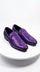 Mens Purple Sequin Dress Shoes Slip on  – Luxury Slip On Formal Loafers Wedding Prom Party Designer Footwear