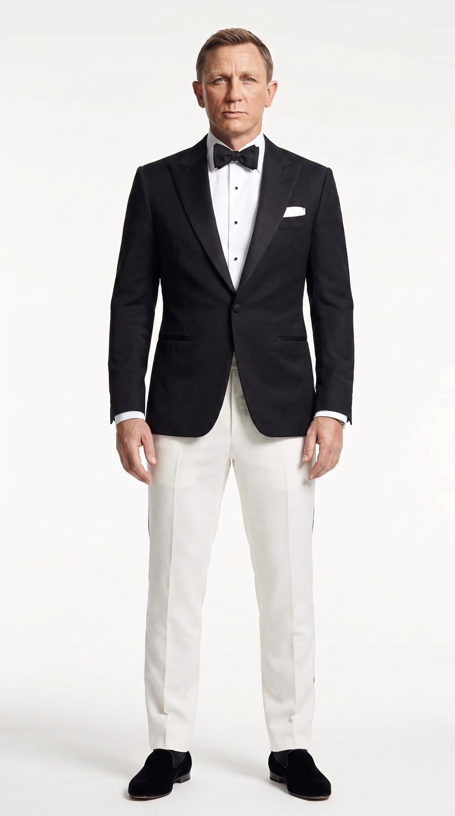 Men’s James Bond Style Black Dinner Jacket Blazer – Classic Formal Tuxedo Evening Wear