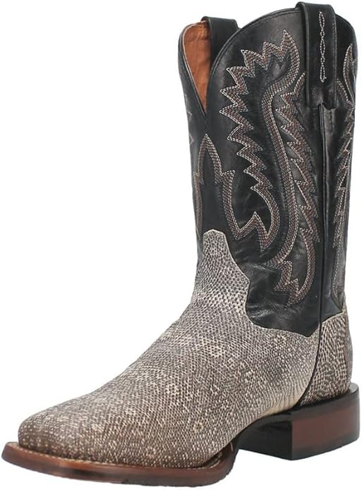 Dan Post Men's Elgin Genuine Lizard Square Toe Boots - Natural - 6D