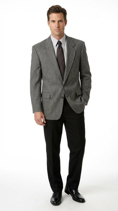 Mens Dark Grey Blazer Charcoal Grey Sport Coat Jacket