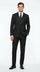Vitali Mens Black Tone on Tone Shadow Stripe Vested Suit Set – 3 Piece Modern Fit Pinstripe Two Buttons