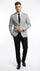 Men’s Light Grey Slim Fit Blazer Sport Coat with Black Pants | Premium Formal and Smart Casual Outfit
