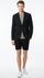 Men’s Black Summer Business Suit with Shorts Pants Set