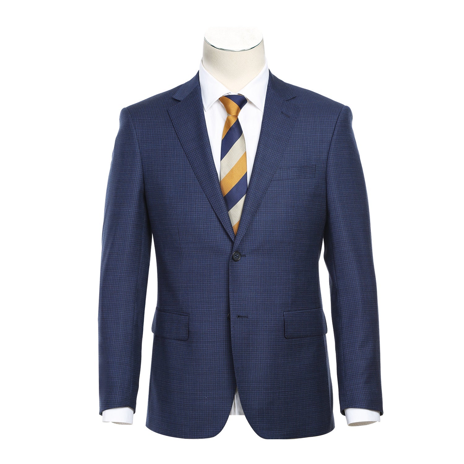 564-4 Men's Slim Fit Wool Suit - 38Lx32W
