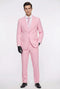 Men’s Pink Two-Piece Suit – Classic Fit Formal Jacket and Tailored Pants