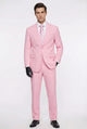 Men’s Pink Two-Piece Suit – Classic Fit Formal Jacket and Tailored Pants