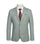 Half Canvas Slim Fit Blazer in Light Sage Gray