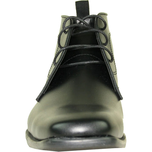 "Matte Black Men's Formal Ankle Boot for Prom 2026 & Wedding"