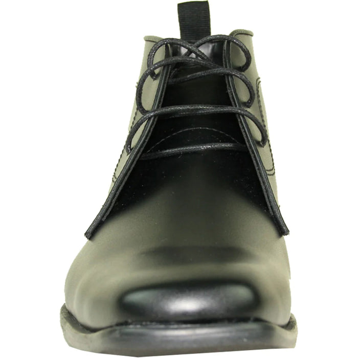 "Matte Black Men's Formal Ankle Boot for Prom 2026 & Wedding"