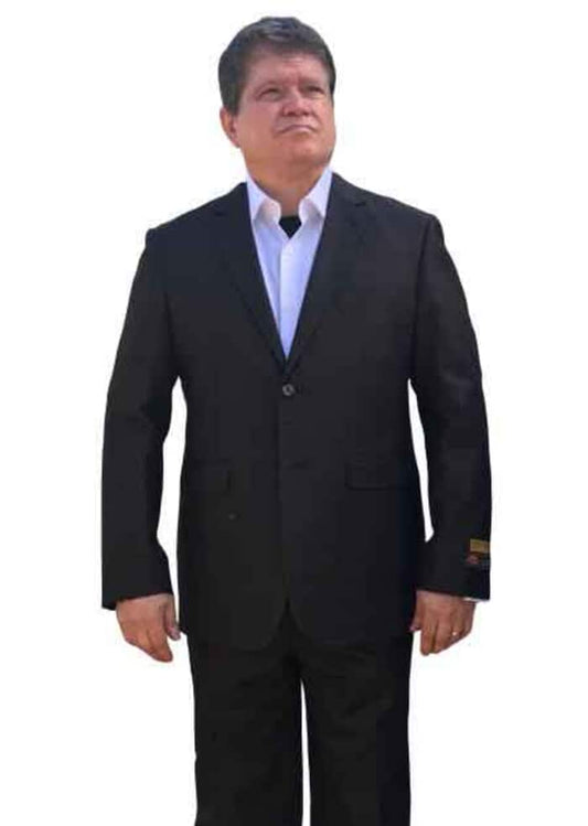 Mens Big and Tall Linen Suits -  Linen Black Summer Fabric Suit