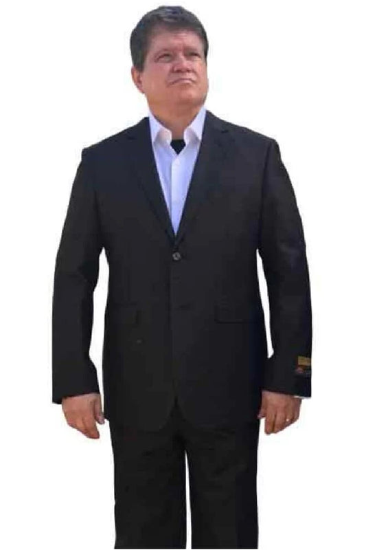 Mens Big and Tall Linen Suits -  Linen Black Summer Fabric Suit