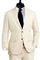 Mens Big and Tall Linen Suits - Beige Linen Summer Fabric Suit
