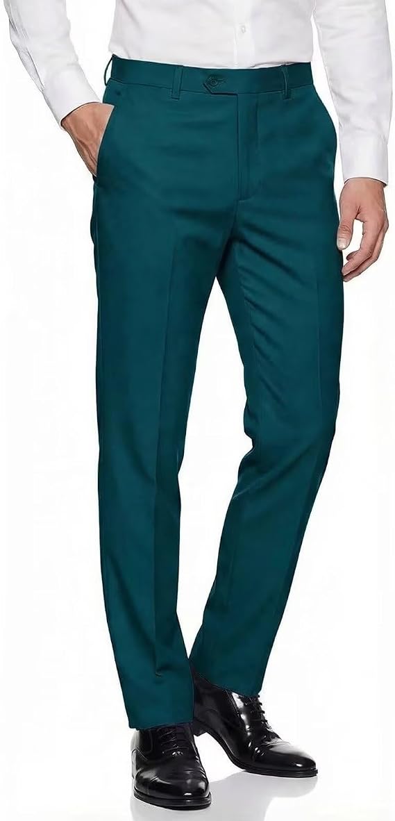 Mens Expandable Waist Business Casual Dress Pants - dress size pants : 28 Unfinished bottom
