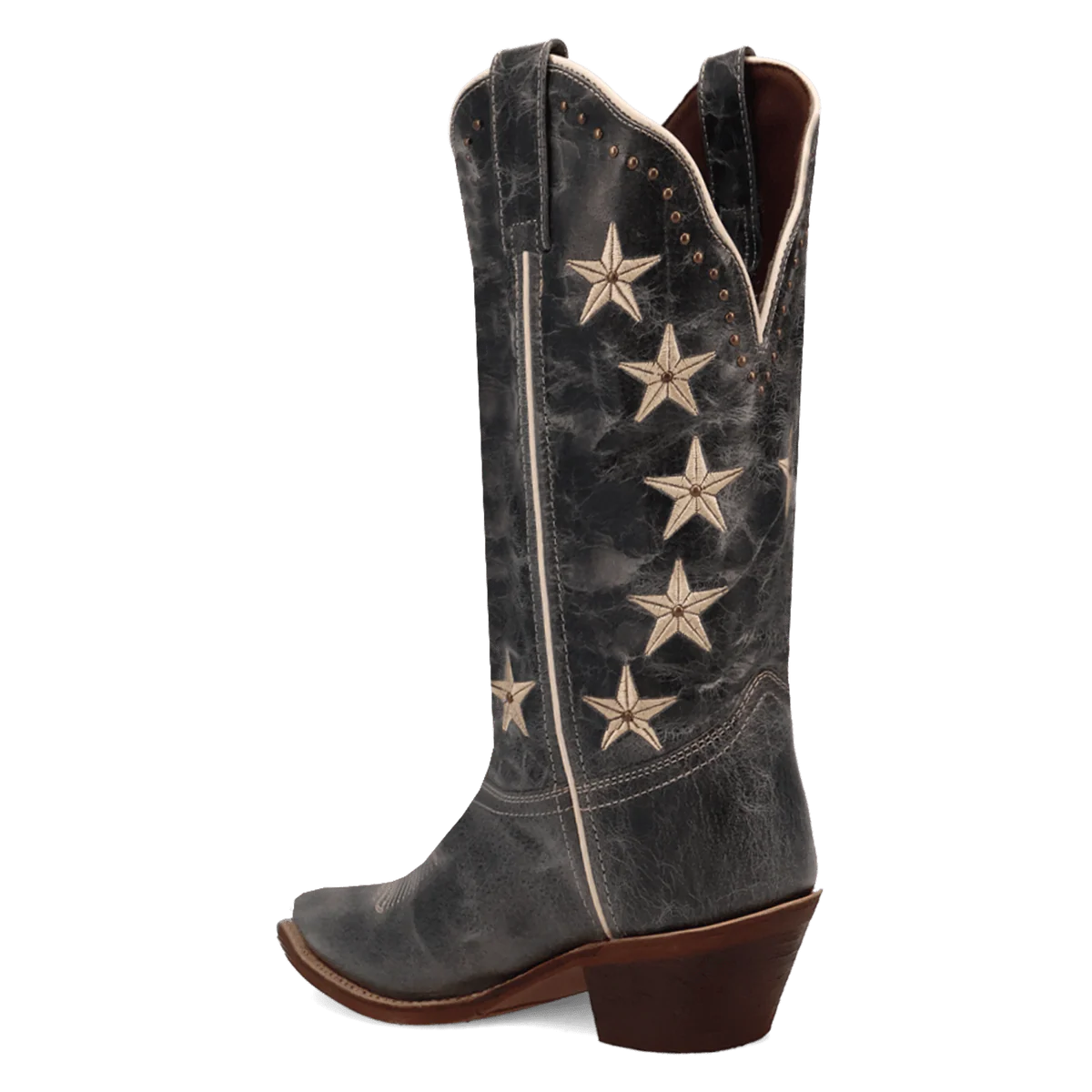 Laredo Serenade Blue Leather Women Boots - 7M