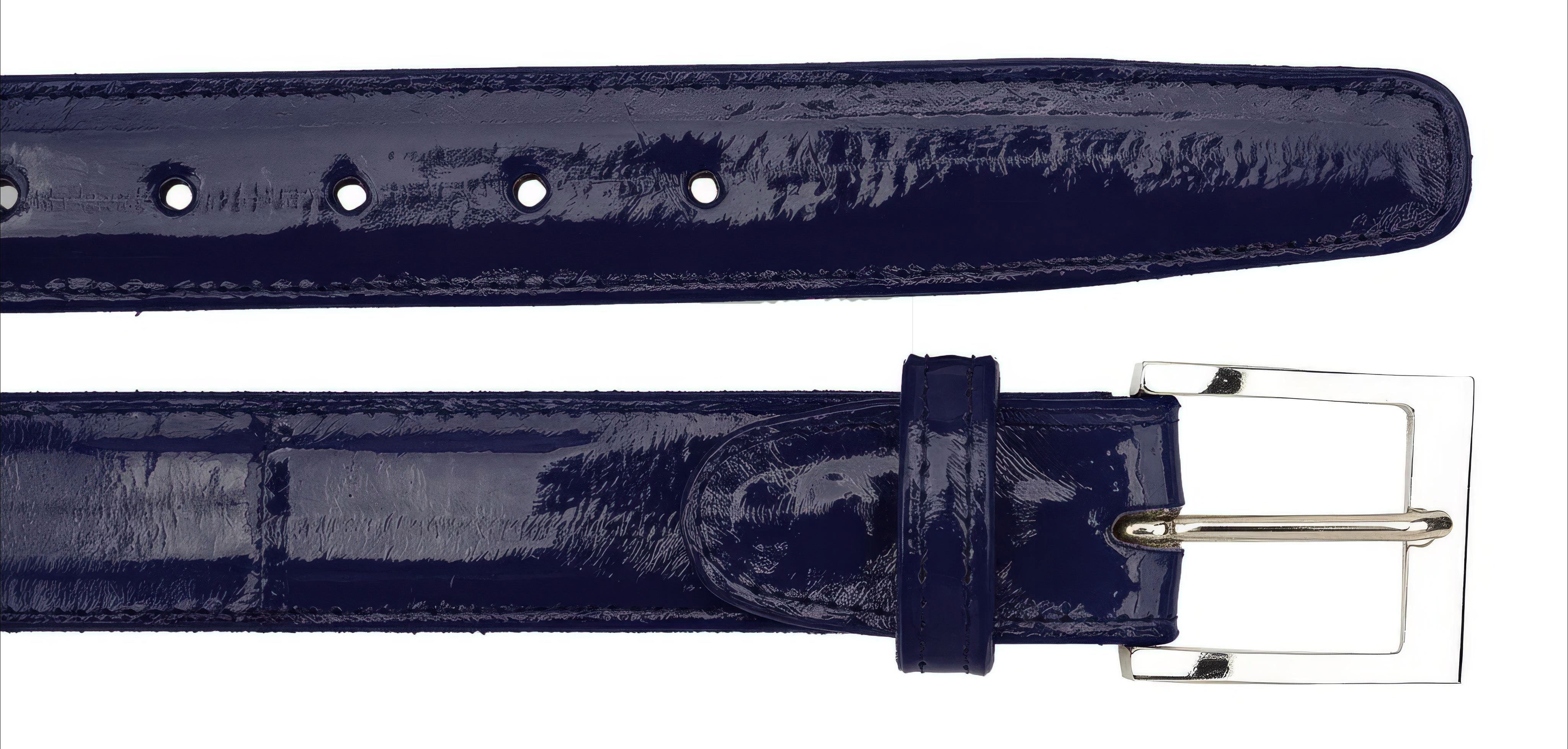 Belvedere Eel Belt- Black - 44